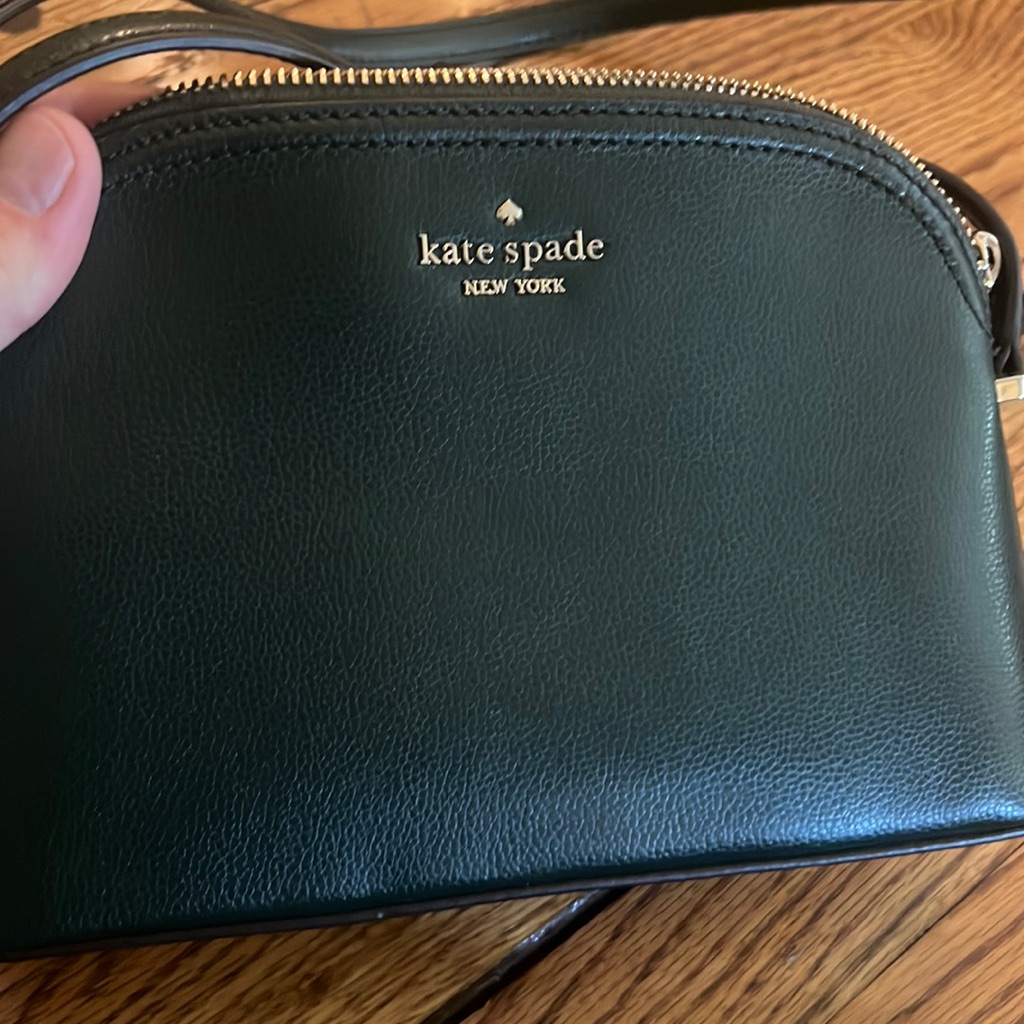Kate Spade Wallet And Purse, Wallet Is Black Purse Is A Dark Forest Green.